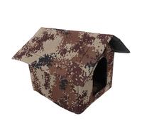 YARNOW Weatherproof Insulated Cat House for Outdoor Use Cozy Cloth Cat Nest with Multi-functional Design and Beautiful Appearance Shelter for Small Community in Cold Winter