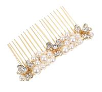 YARNOW Wedding Rhinestone Hair Comb for Brides Women Lightweight Alloy Bridal Hair Side Comb with Classic Simple Design to Fit Different Outfits and Create Your Own Hairstyle for Wedding