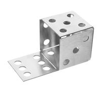 YARNOW Welding Dice Steel Mini Welding Weld Seam Inspection Ruler Wire Soldering Aid Portable Metal Dices Practice Metal Practice #/ DIY Cube Soldering Tool Silver