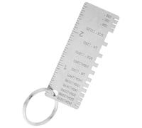 YARNOW Welding Gauge Ruler Versatile Use Multi-purpose Weld Gauge Thickness Measuring Tool Calibrated Size Inspection Stainless Steel for Construction Industries and Manufacturing