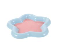 YARNOW Whisker Friendly Ceramic Cat Bowl Shallow Star Shaped Dish for Wet Dry Food Durable Puppy Feeder Bowl Non Slip Base Easy to Clean for Small Dogs Cats