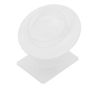 YARNOW White Acrylic Bracelet Display Stand Jewelry Organizer Single Bangle Holder Tray for Anklets and Hand Jewelry Storage in Retail and Home