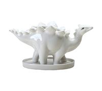 YARNOW White Ceramic Pot Cactus Succulent Pot Dinosaur Figure Mini Vase Small Planter Plant Pot Vase for Balcony Office Desk Decoration Room Table Decoration