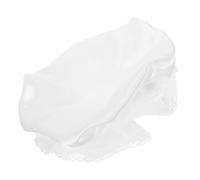 YARNOW White Lace Maid Hat Lightweight Maid Costume Accessory for Women Party Cosplay Headwear with Delicate Frilly Design