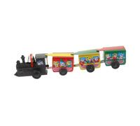 YARNOW Wind Up Toy Mini Iron Train 3 Carriages - Vintage Clockwork Train Plaything for Children for Pretend Play and Educational Fun