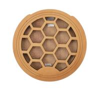 YARNOW Wood Carved Guitar Soundhole Cover for 40-41 Inch Acoustic Classical Guitars, Anti-Feedback Soundhole Block Dampener, Natural Wood Sound Seal for Musician Accessories