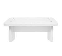 YARNOW Wood Foot Resting Step Stool Under Desk Foot Stool White with Beautiful Natural Wood Texture Relieves Stress of Sitting Promotes Upright Sitting Posture for Office Use