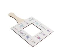 YARNOW Wood Frame Nature Guide Finder for Outdoor Identification Tool with Dual-sided Viewing Panels Natural Wood Construction Educational Exploration for Boys