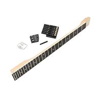 YARNOW Wood Guitar Neck Bridge Unfinished Electric Guitar Neck Fingerboard for String