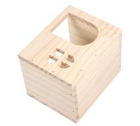 YARNOW Wood Small Animal Hide House with Multi-chamber Design