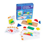 YARNOW Wooden Building Blocks Educational for Thought Training Logic Puzzle Interactive Spatial Thinking Game Safe Smooth Surface Montessori