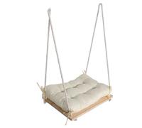 YARNOW Wooden Cat Hammock with Strong Suction Cup, Adjustable Height, and Fabric Cushion Bed for Indoor Balcony Use, Supporting to 30 Lb Pets, Window Perch for Cats