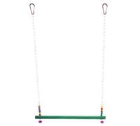 YARNOW Wooden Chicken Swing Ladder Perch for Rooster and Hen, Single Piece Bird Cage Accessory with Hanging Bridge and Climbing Frame, Suitable for Chicken Play and Pecking Random Color