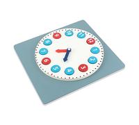 YARNOW Wooden Clock Toy for Boy Girl Educational Shape and Learning Puzzle Montessori Teaching Tool for Boys and Girls Promotes Hand-eye Coordination and Creative Thinking