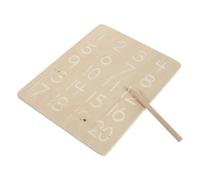 YARNOW Wooden Concave Convex Groove Number Learning for Smooth Polished Writing Board Educational Plaything for Boys Developing Concentration Memory Skills Safe Activity