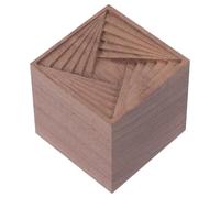 YARNOW Wooden Cube Essential Oil Diffuser for Home Decor, Reusable and Safe to Use Aroma Diffuser Made of Brown Wood, for Office or Home Aromatherapy