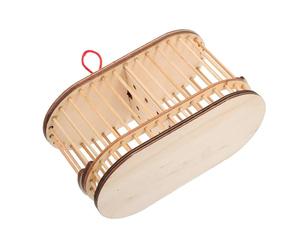 YARNOW Wooden Grasshopper Cage Double Lattice Practical Reusable Design Mini Cage for Children Learning and Natural Exploration