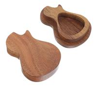 YARNOW Wooden Guitar Pick Organizer Storage Holder Smooth Polished Box Creative Design Plectrum Box for Concert and School Use by Music Lovers and Guitarists