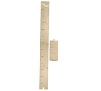 YARNOW Wooden Height Chart with Growth Height Ruler for Boys and Girls in Beige and Record Development to Decorate and Record Moments of Growth for Baby's or Toddler's Room