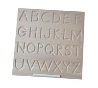 YARNOW Wooden Letter Spelling for Educational Alphabet Learning Board with Uppercase Lowercase Groove Design Safe Non-toxic Early Development Activity Puzzle for Boys
