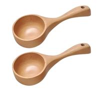 YARNOW Wooden Not Easy to Deform Coffee Bean Scoop Rice Spoon and Multipurpose Kitchen Utensil Made of Natural Wood for Safe and Home Cooking and Food Serving