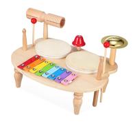YARNOW Wooden Percussion Instrument for Xylophone Drum Kit Music Enlightenment for Year Comfortable Touch for Beginners and Creative Play