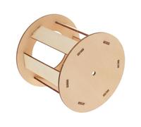 YARNOW Wooden Rabbit Hay Feeder Rack Bunny Food Dispenser Comfortable Feeding Area Small Animal Hay Holder Simple Installation