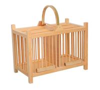 YARNOW Wooden Small Pet Cage Multiuse Cricket Habitat Carrier for Hamsters Gerbils Grasshoppers Reptiles Decorative Vintage Style Easy Clean and Feed