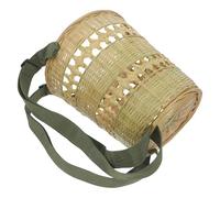 YARNOW Woven Bamboo Backpack Basket with Shoulder Strap, Lightweight Handcrafted Durability and Classic Vintage Style, for Cultural Events and Practice