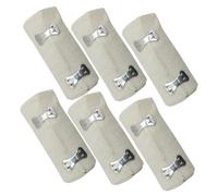 YARNOW Wrap 6 Rolls 7.5cm x 4.5m Compression Cotton Wrap for Sports Training Medical Wound Care Outdoor Use