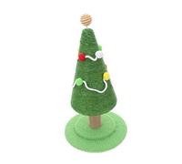 YARNOW Xmas Tree Cat Scratcher Tall Holiday Climbing Post with Sisal Interactive Christmas Design for Indoor Cats Encourages Scratching Play Durable Base for Energetic Kittens