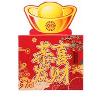 YARNOW Year God of Wealth Box Money Cake Pull out Case Cash Box for Money Pull out Decorative for Cashes for Chinese Year Table Decorations