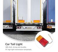 YARNOW Yellow LED Tail Light for Trailer and Vehicle, Plastic Sturdy Truck Marker Lamp with Bright Lights to Visibility at Night, for Travel and Driving Safety