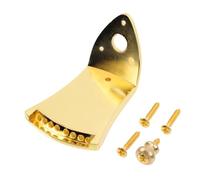 YARNOW Zinc Alloy Mandolin Tailpiece Bridge for 8-string Mandolin, Golden Musical Instrument Parts for Maintaining Instrument and Fixing Strings
