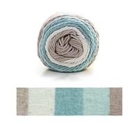 Yarns for Knitting and Crochet Rainbow Segment Dyed Yarn 5 Strand Wool DIY Handmade Knitted Hat(22)