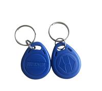 YARONGTECH 125khz EM4100 EM4102 RFID Proximity Id Card Token Tag Key Keyfobs Keychain Read Only Blue Color (Pack of 5)