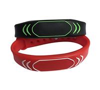 YARONGTECH 13.56mhz M4 Chip S70 RFID Silicone Wristband Watch Bracelet (Pack of 2) (Mix Color)
