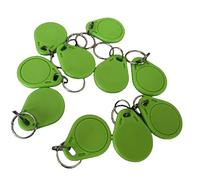 YARONGTECH ISO14443A 13.56mhz 1K Access Control RFID Smart Keychain RFID Key Fob (Pack of 100) (Green)