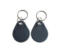 YARONGTECH ISO14443A RFID Key Fobs 13.56MHz Grey Proximity ABS IC Tags NFC M1 Tag for Access Controll(Pack of 100)