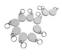 YARONGTECH MF1 S50 Tag RFID ISO14443A Key Fobs 13.56MHz ABS IC NFC Tags for Access Control (Pack of 100) (White)