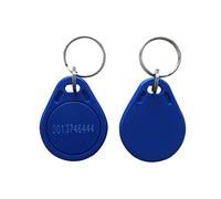 YARONGTECH Proximity EM4100 TK4100 125KHz RFID ID Card Tag Token Key Chain Keyfob Read Only Color Blue Pack of 100