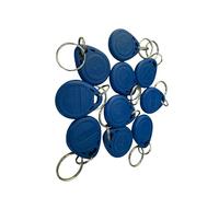 YARONGTECH RFID Proximity Fobs in Blue - Token - Fob - Tag - 125kHz Card Key - Ideal for Digital Keypad | Proximity Reader | Door Entry Access Control Security System (10) (blue)