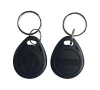 YARONGTECH-RFID Rewritable Tag Writable Keyfobs 125khz Blue Red Yellow Blank Tag Chip T5577 Hotel Token Pack of 10 (Black)