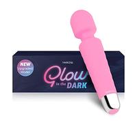 Yarosi Mini Massager- Strongest Cordless Handheld Vibrating Power - Best Rated for Travel Gift - Magic Stress Away - Perfect on Neck Back Foot Hand Pains and Sports Injury - Glow in The Dark Model