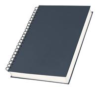 Yarotm Plain Notebook A4 Hardback - 1 PC Thick Unlined Wirebound Notebook A4 with 100gsm Blank Paper - 21x28.5cm Dark Blue Hard Cover 120 Sheets Blank Notepad Spiral Bound for School Woman Man