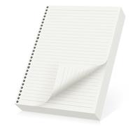 Yarotm Refill Paper Lined A4-90 Sheets 100GSM Ruled Refillable Pages 8.3 x 11.4 Inch - 30 Hole Loose Leaf Inserts with Lines for A4 Ring Binder Notebook Pad Planner