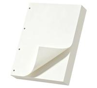 Yarotm Refillable Paper A4 Blank - 150 Sheets 11 x 8.4 Inch Loose Leaf Inserts Plain Pages for A4 Binder Notebook 100GSM - 4 Hole Refill Paper Without Lines for Journal Organiser