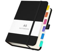 Yarotm Squared Notebook A5 - Square 5mm Paper Hardback Notepad A5-100GSM Graph Paper Note Book - 360 Pages PU Leather Notebook for Journal Diary Writing, Green