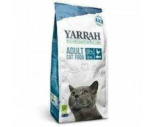 YARRAH Organic Adult Cat Food - Delicious Kibble with MSC Herring, Organic Chicken, Peas & Nettle - For All Types of Cats - Free from Artificial Additives, Pesticides & GMO - 2.4kg