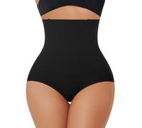 YARRCO Seamless Tummy Control Knickers for Women High Waist Shapewear Shaping Panties Slimming Underwear Butt Lifter Body Shaper Pant (Black-Boned,S)